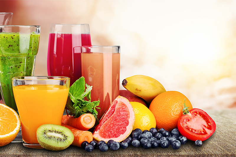 juices are a healthy beverage to consume daily.